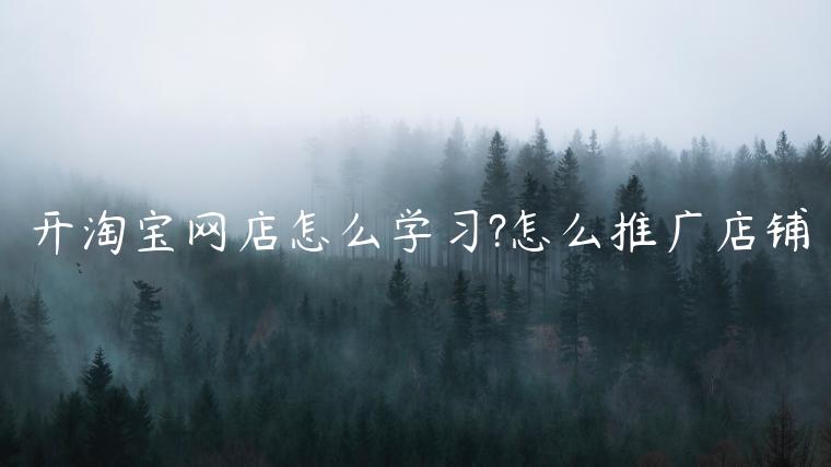 開淘寶網(wǎng)店怎么學(xué)習(xí)?怎么推廣店鋪